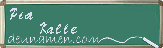 Pia Kalle Visitenkarte
